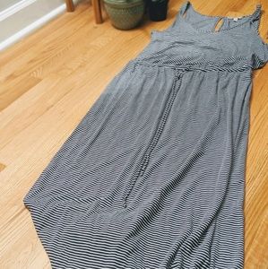 Long Stripped Banana Republic Dress